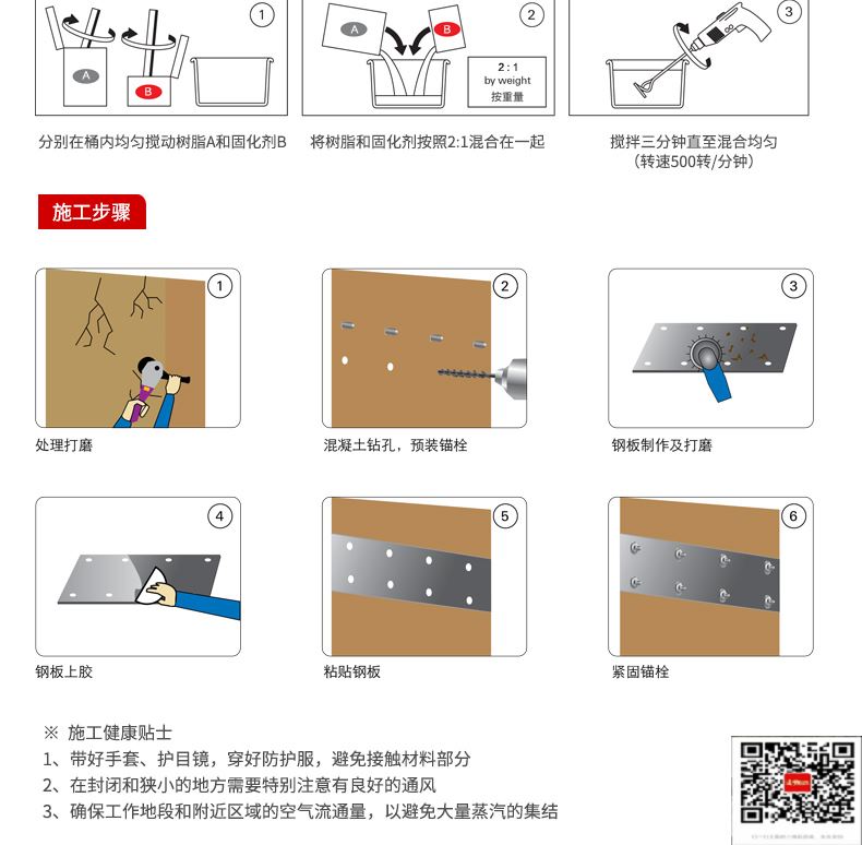 包钢平武粘钢加固施工过程